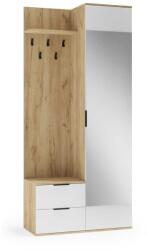 Halmar Garner előszobafal, arany tölgy / fehér