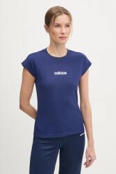 adidas t-shirt Essentials Linear női, sötétkék, JG8658 - sötétkék XS