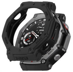 Amazfit T-Rex 3, Szilikon védőkeret, közepesen ütésálló, szíj nélkül, fekete