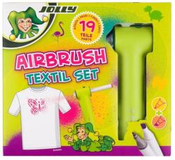 Jolly Airbrush Textile 12 darabos kétvégű színes textilmarker készlet (4446-0015) - tintasziget