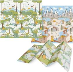 4FIZJO Covor educațional pliabil XXL „Jungla și Camping 200x180 cm