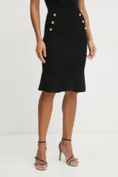 Marciano Guess szoknya GRACE fekete, midi, egyenes, 5RGD07 5810Z - fekete XL