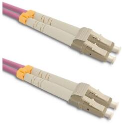 Qoltec Patchcord optikai kábel LC/UPC - LC/UPC | Multimódusú | 50/125 | OM4 | Duplex | 1m (54343)