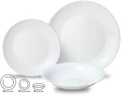 Kinghoff Set farfurii 18 piese, opal, alb Kinghoff KH1875 Serviciu de masa