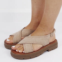 SOFILINE Sandale bej taupe cu talpa groasa MO-22 M12 (MO-22KHAKI-39)