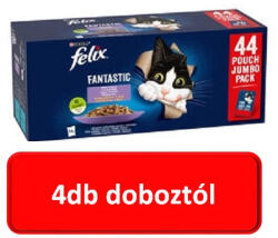 FELIX 4doboztól : FELIX FANTASTIC Házias válogatás nedves macskaeledel 44x85g