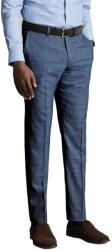 Charles Tyrwhitt Ultimate Performance Checked Suit Trousers - Steel Blue - Slim fit | 32 | 30
