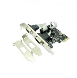 Approx Vezérlőkártya - PCI Express csatlakozás 2db Soros port (Low profile) (APPPCIE2S) - alarmtrade