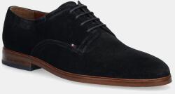 Tommy Hilfiger velúr félcipő HILFIGER THUNIT SUEDE SHOE sötétkék, férfi, FM0FM05377 - sötétkék Férfi 44