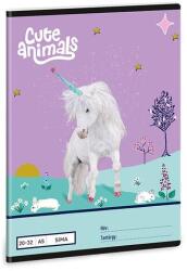 Ars Una Füzet sima ARS UNA A/5 32 lapos 20-32 Cute Animals-Unicorn (53614483) - fotoland