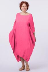 SHOPIKA Rochie lalea in colturi, din in fucsia Talie unica