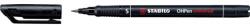 STABILO Alkoholos marker, 0, 4 mm, STABILO "OHPen S", fekete (TST84146) - fiorex