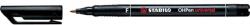 STABILO Alkoholos marker, 0, 7 mm, STABILO "OHPen F", fekete (TST84246) - fiorex