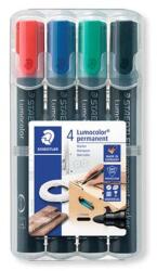 STAEDTLER Alkoholos marker készlet, 2 mm, kúpos, STAEDTLER "Lumocolor® 352", 4 különböző szín (TS352WP4) - fiorex