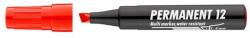 ICO Alkoholos marker, 1-4 mm, vágott, ICO "Permanent 12", piros (TICP12P) - fiorex