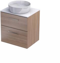 Oristo GEO 60 cm-es, két fiókos mosdószekrény Szín: tölgy - csapbazar - 144 450 Ft