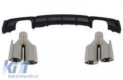 KITT Hátsó diffúzor és kipufogóvégek, BMW 3 F30 / 31 11+ modellekhez, M Performance dizájn Kompatibilis: BMW F30 M-Tech / M-Paket / M-Sport (2011-től) BMW F31 M-Tech / M-Paket / M-Sport (2011-től) (CORDBMF