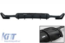 KITT Hátsó lökhárító diffúzor BMW 4 F32 F33 F36 (2013-2019) modellekhez, M Performance dizájn, szénszálfóliás bevonat (RDBMF32MPDOCF)
