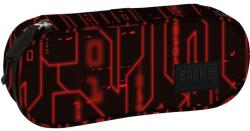 DERFORM Penar copii cu fermoar, formă ovală, BackUp, model rosu-circuit electronic Penar