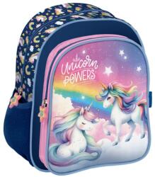 Derform Ghiozdan fete grădiniță cu două compartimente, model UNICORN - Derform