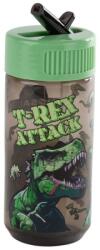 DERFORM Sticlă apă pentru băieți, 330 ml - model dinozauri, T-REX ATTACK - Derform