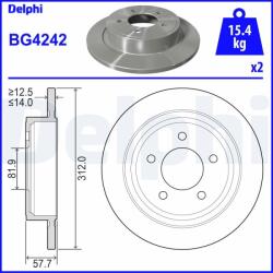 DELPHI Disc frana DELPHI BG4242 (BG4242) - fixbox