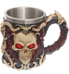 Tole 10 Imperial Cana Gothic Skull, 12cm, 400ml decorat 360grade Tole 10 Imperial 39612