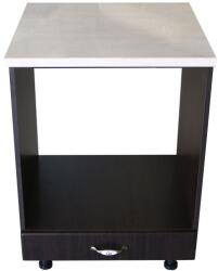 Spectral Mobila Corp pentru cuptor incorporabil cu sertar Zebra, wenge/MDF Wenge, cu blat Travertin, 60 x 85 x 60 cm