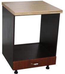 Spectral Mobila Corp pentru cuptor incorporabil cu sertar Zebra, Wenge/MDF Cedru, cu blat artar, 60 x 85 x 60 cm