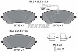 TEXTAR Set placute frana TEXTAR 2673901 (2673901)