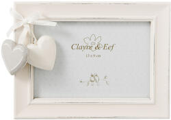 Clayre & Eef Rama foto masa lemn alb vintage 16x2x12 cm, 13x9 cm (2F0477)