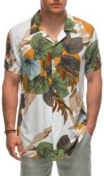Ombre Clothing Мъжка вискозна шарена тениска с къс ръкав OM-SHPS-0113 Ombre Clothing бяла Ombre Clothing | Byal | МЪЖЕ | S