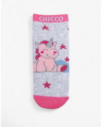Chicco 1-Pair Girls Unicorn Socks Grey/Pink - magazinko