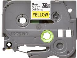 Brother Banda Laminata Original Brother Black on Yellow, TZE621, pentru H105WBP-TOUCH PT-E110VPD400D450D600VPE300VPE550WVPH110H500P700P750WPT-D210PT-D210VP, 9mm x 8m, incl. TV 0 RON, TZE621 (TZE621)