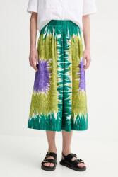 Weekend Max Mara pamut szoknya zöld, midi, harang alakú, 2515101036600 - zöld 36