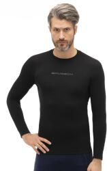 BRUBECK 3D PRO Férfi hosszú ujjú sportfelső - Fekete - brubecksport