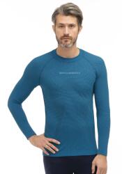 BRUBECK 3D PRO Férfi hosszú ujjú sportfelső - Kék - brubecksport