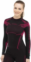 BRUBECK DRY Női hosszú ujjú felső - Fekete / Pink - brubecksport