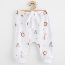 NEW BABY Pantaloni din bumbac pentru copii Jogger New Baby pentru bebeluși safari, mărime 62 (3-6l)