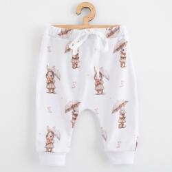 NEW BABY Pantaloni din bumbac pentru copii Jogger New Baby For Babies bunny, mărime 56 (0-3luni)