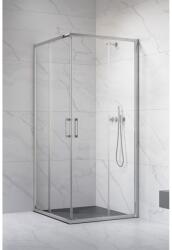 Radaway Cabina dus patrata cu usi glisante Radaway Premium Pro KDD 100x100 cm, profil crom (1017100-01-01L/1017100-01-01R)