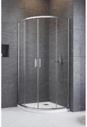 Radaway Cabina dus semirotunda cu usi glisante Radaway Premium Pro PDD 80x90 cm, profil crom (1013000-01-01/1013400-01-01)