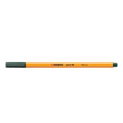 STABILO Rostirón, tűfilc 0, 4mm, STABILO Point 88 sötétzöld (42428) - irodasziget