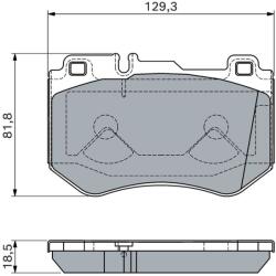 Bosch Set placute frana BOSCH 0 986 460 127 (0 986 460 127)