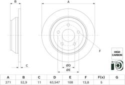Bosch Disc frana BOSCH 0 986 479 H55 (0 986 479 H55) - fixbox