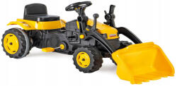 MalPlay Pedálos traktor rakodóval XXL sárga