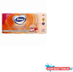  Toalettpapír 3 rétegű 150 lap/tekercs 8 tekercs/csomag Zewa Cashmere Peach (62502) - nyomtassotthon