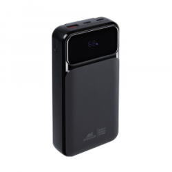 RIVACASE Rivapower VA2221 20000mAh Powerbank beépített kábelekkel fekete (4260709014708) (4260709014708)