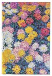 Jegyzetfüzet vonalazott lapokkal Paperblanks Monet’s Chrysanthemums Midi (03274B02867AP)