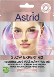 Astrid Glow Expert Hidrogél szem alatti párnácskák niacinamiddal és tranexámsavval, 1 db